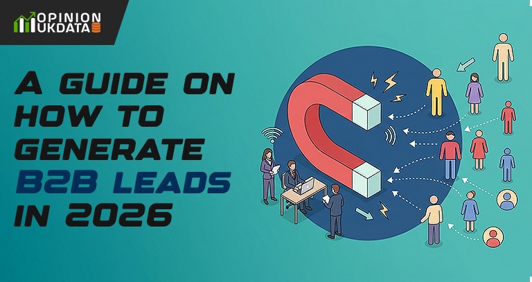 How to generate B2B leads in 2026 using marketing strategies and lead generation funnel illustration